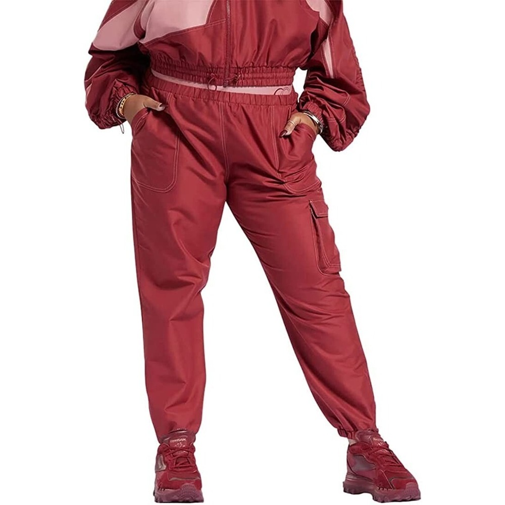 Women's Reebok Classics Cardi B Cargo Pants Casual 4X Triathlon Red HD4782 NEW